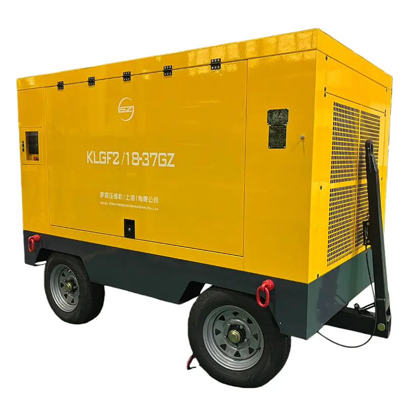 Портативний повітряний компресор 375 CFM Портативний повітряний компресор 375 CFM